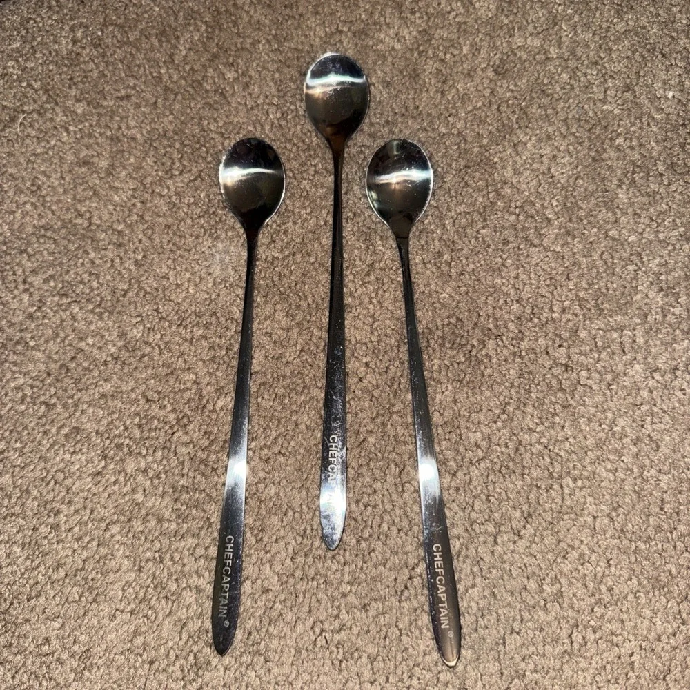 Chef Captain Long Handle Ice Tea Spoons, drink mixers